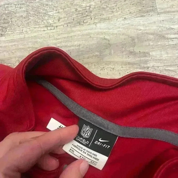 Team issued on field NFL cardinals 4x Nike zip up - Picture 3 of 6